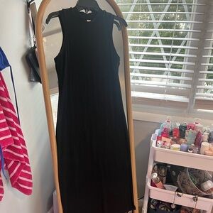 Old Navy Black Midi Dress